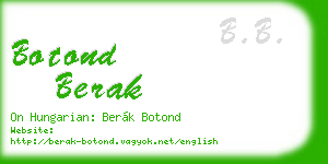 botond berak business card